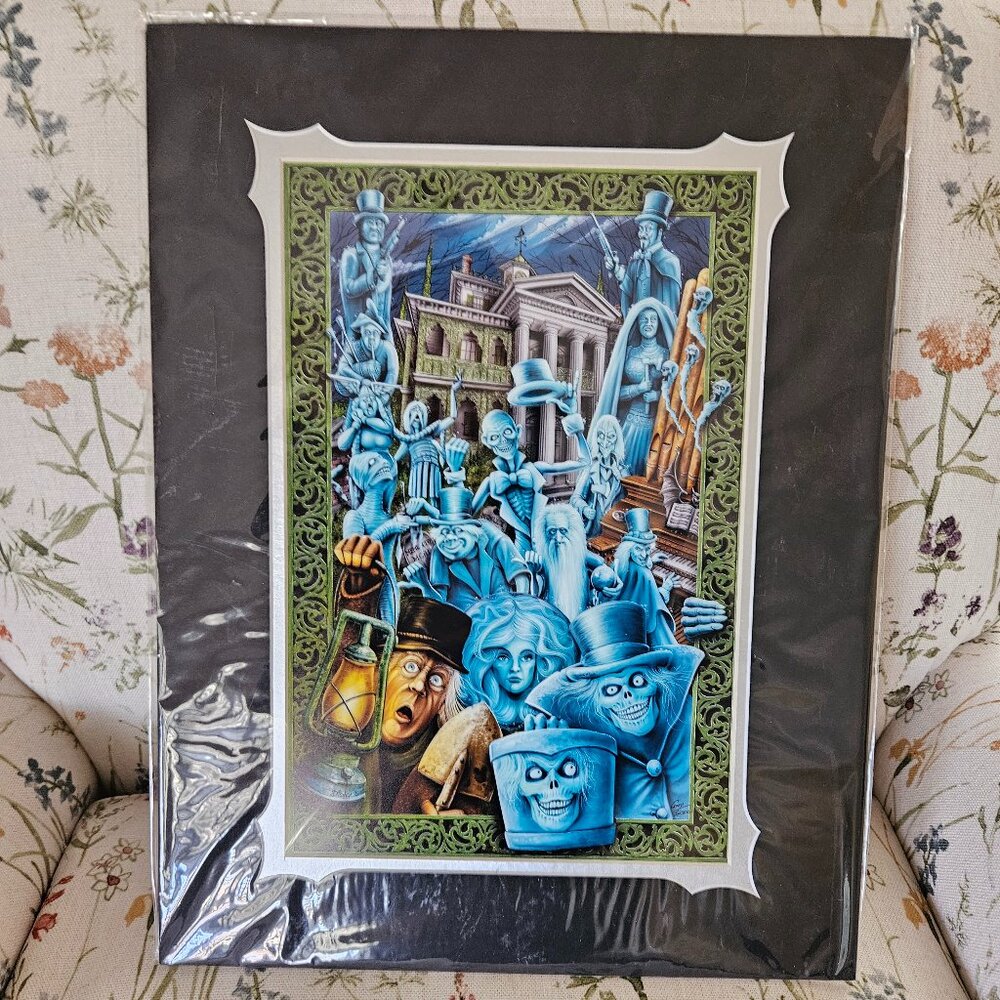 Disney Parks Haunted Mansion Welcome Foolish Mortals Art Print